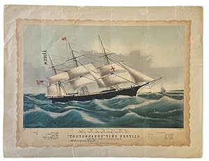 Two Ocean Yachts 19 century Antique lithographs