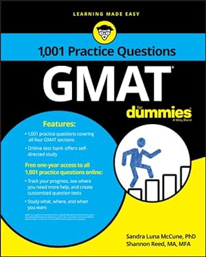 Imagen del vendedor de 1,001 GMAT Practice Questions for Dummies a la venta por GreatBookPrices