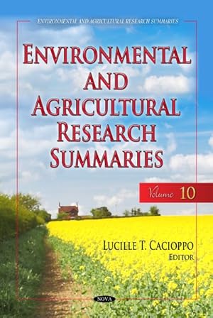 Image du vendeur pour Environmental and Agricultural Research Summaries With Biographical Sketches mis en vente par GreatBookPrices