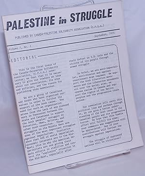 Palestine in struggle [two issues: Vol. 1 nos. 1 and 5]