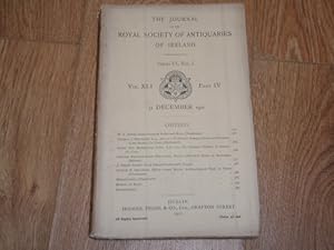 The Journal of the Royal Society of Antiquaries of Ireland Part IV. Vol XLI 31 March, 1911