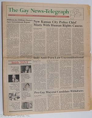 Seller image for The Gay News-Telegraph: serving gay men & lesbians in the heart of America; December 1984: James Baldwin, Cloris Leachman, Jack Wrangler for sale by Bolerium Books Inc.