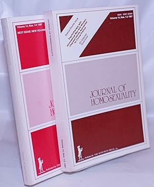 Immagine del venditore per Journal of Homosexuality; vol. 14, #1/2 & 3/4 [four issues in two volumes] venduto da Bolerium Books Inc.