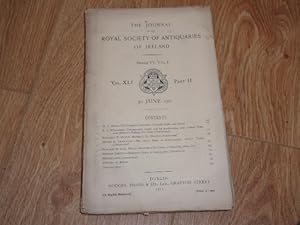 The Journal of the Royal Society of Antiquaries of Ireland Part 2. Vol XLI 30th June, 1911