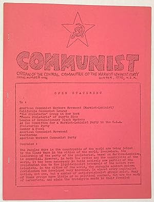 Communist. Organ of the Central Committee of the Marxist-Leninist Party. Issue 1 (Winter 1970)
