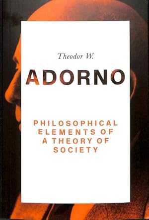 Bild des Verkufers fr Philosophical Elements of a Theory of Society, 1964 zum Verkauf von GreatBookPrices