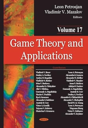 Image du vendeur pour Game Theory and Applications : Game-theoretic Models in Mathematical Ecology mis en vente par GreatBookPrices