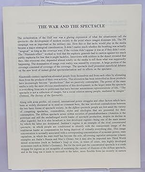 Immagine del venditore per The war and the spectacle venduto da Bolerium Books Inc.