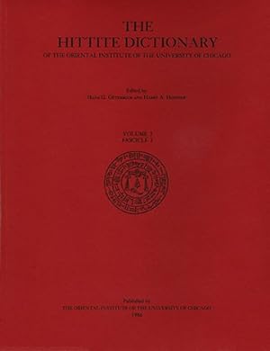 Imagen del vendedor de Hittite Dictionary : L-N Fascicle 3 a la venta por GreatBookPrices