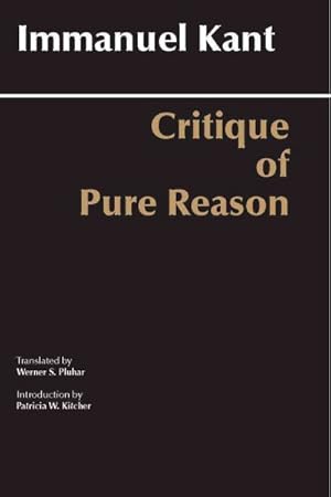 Image du vendeur pour Critique of Pure Reason mis en vente par GreatBookPrices