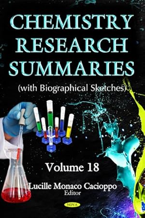 Bild des Verkufers fr Chemistry Research Summaries : With Biographical Sketches zum Verkauf von GreatBookPrices