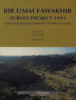 Imagen del vendedor de Bir Umm Fawakhir Survey Project 1993 : A Byzantine Gold-Mining Town in Egypt a la venta por GreatBookPrices