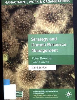 Immagine del venditore per Strategy and Human Resource Management : venduto da books4less (Versandantiquariat Petra Gros GmbH & Co. KG)