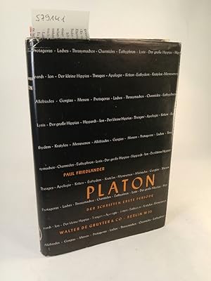 Bild des Verkufers fr Platon Band II - Die platonischen Schriften 1. Periode zum Verkauf von ANTIQUARIAT Franke BRUDDENBOOKS