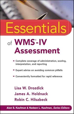 Seller image for Essentials of WMS-IV Assessment for sale by GreatBookPrices