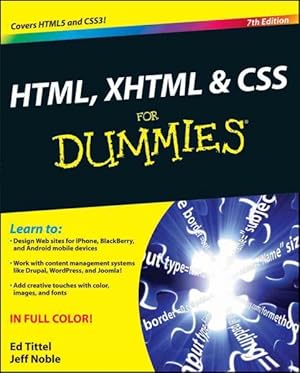 Seller image for HTML, XHTML & CSS for Dummies for sale by GreatBookPrices