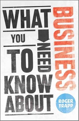 Imagen del vendedor de What You Need to Know About Business a la venta por GreatBookPrices