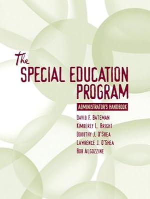 Image du vendeur pour he Special Education Program Administration Handbook mis en vente par GreatBookPrices