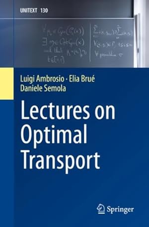 Immagine del venditore per Lectures on Optimal Transport venduto da GreatBookPrices