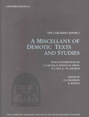 Seller image for Miscellany of Demotic Texts and Studies for sale by GreatBookPrices