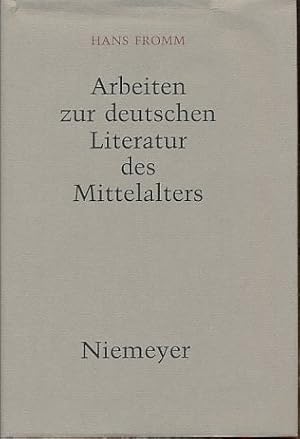 Bild des Verkufers fr Arbeiten zur deutschen Literatur des Mittelalters. zum Verkauf von Fundus-Online GbR Borkert Schwarz Zerfa