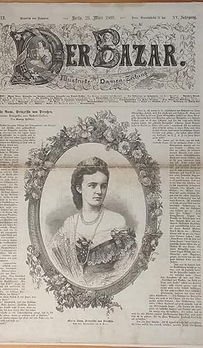Bild des Verkäufers für Der Bazar. Illustrirte Damen-Zeitung. 15. Jg., Nr. 12, 23. März 1869. [Gerade Nr.: Feuilleton]. zum Verkauf von Fundus-Online GbR Borkert Schwarz Zerfaß