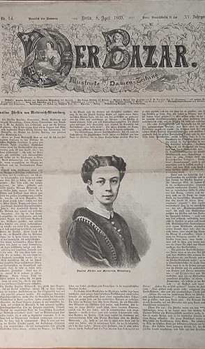Bild des Verkäufers für Der Bazar. Illustrirte Damen-Zeitung. 15. Jg., Nr. 14, 8. April 1869. [Gerade Nr.: Feuilleton]. zum Verkauf von Fundus-Online GbR Borkert Schwarz Zerfaß