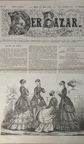Bild des Verkäufers für Der Bazar. Illustrirte Damen-Zeitung. 15. Jg., Nr. 24, 23. Juni 1869. [Gerade Nr.: Feuilleton]. zum Verkauf von Fundus-Online GbR Borkert Schwarz Zerfaß