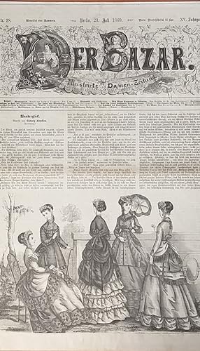 Bild des Verkäufers für Der Bazar. Illustrirte Damen-Zeitung. 15. Jg., Nr. 28, 23. Juli 1869. [Gerade Nr.: Feuilleton]. zum Verkauf von Fundus-Online GbR Borkert Schwarz Zerfaß