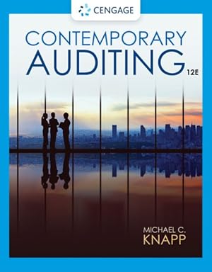 Immagine del venditore per Contemporary Auditing : Real Issues and Cases venduto da GreatBookPrices