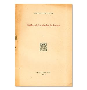Imagen del vendedor de Folklore de los sefardes de Turqua. a la venta por Librera Berceo (Libros Antiguos)