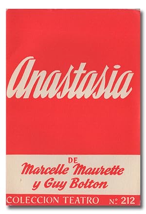 Seller image for Anastasia. Obra en tres actos. for sale by Librera Berceo (Libros Antiguos)