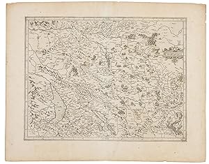 Genève et partie Nord de la Suisse & France voisine, 90° "Miliaria Burgundie Comitatus Commonia" ...