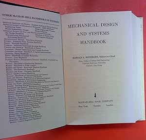 Seller image for Mechanical Design and Systems Handbook for sale by biblion2