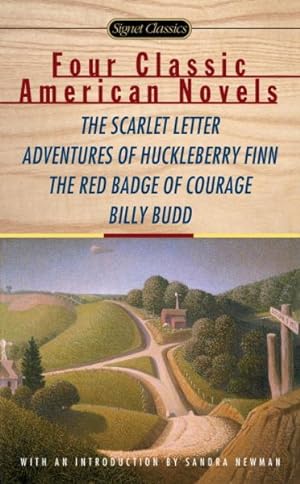 Seller image for 4 Classic American Novels : The Scarlett Letter, Adventures of Huckleberry Finn, the Red Badge of Courage, Billy Budd for sale by GreatBookPrices