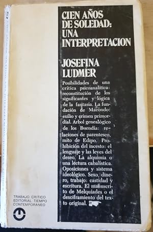 Imagen del vendedor de CIEN AOS DE SOLEDAD: UNA INTERPRETACION. a la venta por Libreria Lopez de Araujo