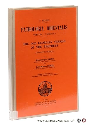 Immagine del venditore per The Old Georgian Version of the Prophets. Apparatus criticus. venduto da Emile Kerssemakers ILAB