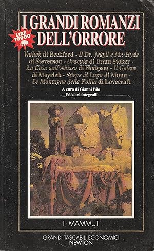 Seller image for I grandi romanzi dell'orrore for sale by Messinissa libri