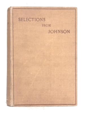 Image du vendeur pour Selections from the Works of Samuel Johnson mis en vente par World of Rare Books