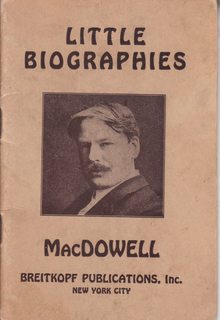 Little Biographies; Macdowell