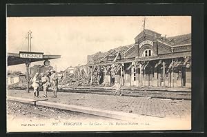 Ansichtskarte Tergnier, La Gare, Bahnhof