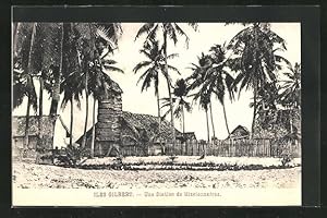 Ansichtskarte Iles Gilbert, Une Station de Missionaires