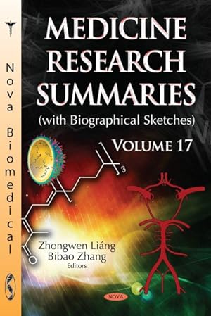 Bild des Verkufers fr Medicine Research Summaries : With Biographical Sketches zum Verkauf von GreatBookPrices