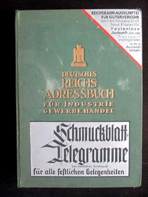 Deutsches Reichs-Adressbuch für Industrie, Gewerbe und Handel. Ausgabe 1937. Band V: Haupt- und R...