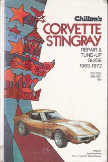 Seller image for Corvette Stingray Chilton's Repair and Tune-Up Guide 1963-72 for sale by Never Too Many Books