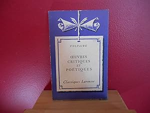 Seller image for OEUVRES CRITIQUES ET POETIQUES (EXTRAITS) for sale by La Bouquinerie  Dd
