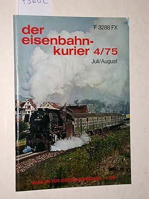 Bild des Verkufers fr Eisenbahn-Kurier Heft Nr. 55 - 4/75 (Juli/August 1975), 10. Jahrgang. Die schsischen Schnellzuglokomotiven der Baureihen 18.0 und 19.0 u.a. Magazin fr Eisenbahnfreunde. zum Verkauf von Versandantiquariat Kerstin Daras