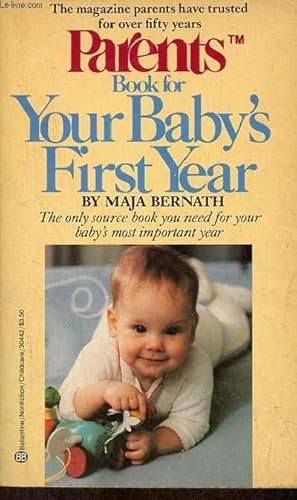 Bild des Verkufers fr Parents book for your baby's first year. zum Verkauf von Le-Livre