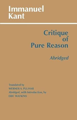 Seller image for Critique of Pure Reason (Abridged for sale by GreatBookPrices
