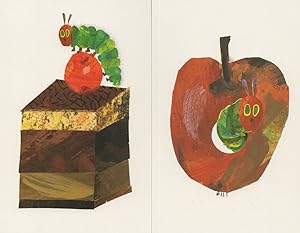 Bild des Verkufers fr Love From The Very Hungry Caterpillar Eric Carle Book Postcard zum Verkauf von Postcard Finder